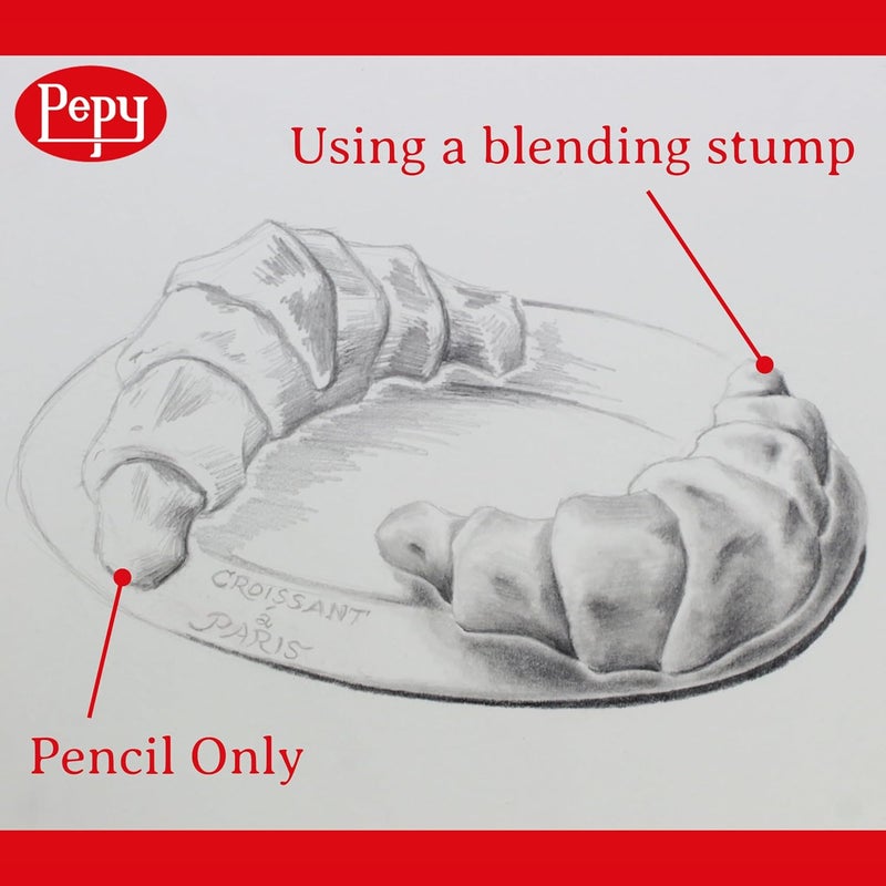 Pepy 6 PCS Blending Stumps for Drawing, Shading, Blending, Charcoal, Graphite, Colored Pencil, Pastel, Oil Pastel; Art Blenders for Paper Sketch Drawing - Image 4